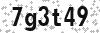 Security Code - Visually impaired may click to show text version of code in new window